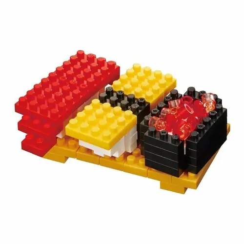 Nanoblock Foods - Sushi, Nanoblock Collection Series (Box of 6) Budget