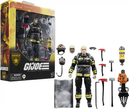 Hasbro Collectibles - G.I. Joe - Classified Series: Legacy Collection - Search & Rescue Firefighter In Demand