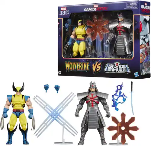Hasbro Collectibles - Gamerverse - Marvel Legends - Wolverine vs Marvel's Silver Samurai Action Figure 2-Pack Brand New