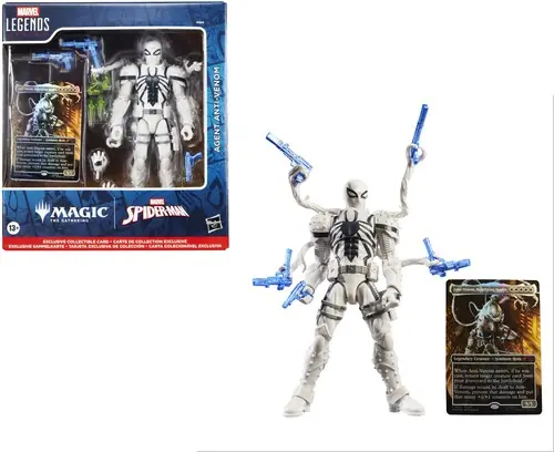 Limited Offer Hasbro Collectibles - Spider-Man - Marvel Legends x Magic: The Gathering - Agent Anti-Venom Action Figure plus Exclusive Foil Tr