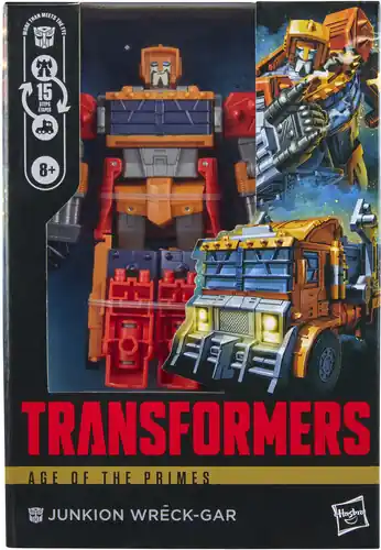 Hasbro Collectibles - Transformers - Age of the Primes - Voyager Class Junkion Wreck-Gar Action Figure Original