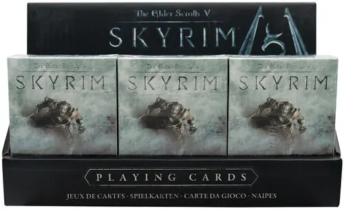 Premium Fanattik Collectibles - The Elder Scrolls V: Skyrim - Playing Cards 12 Pack Display