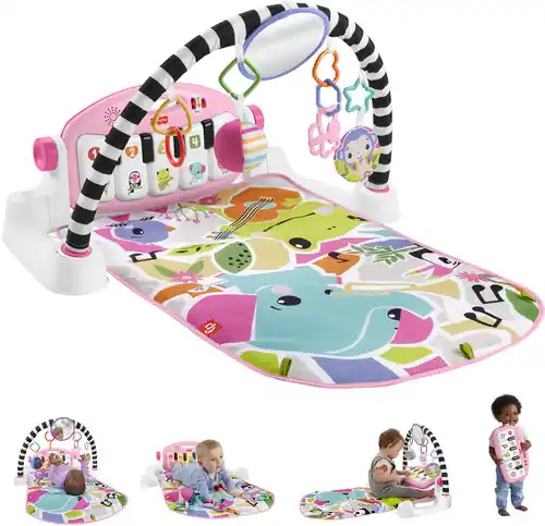 Glow And Grow Kick & Play Piano Gym Pink Seasonal Sale
