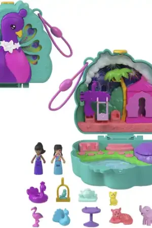 Sale Polly Pocket World Peacock Garden Compact Playset