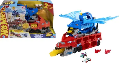 Hot Wheels City Dual Dragon Transporter While Supplies Last