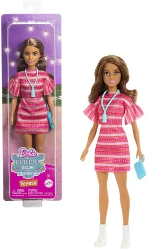 Free Delivery Barbie Teresa Doll Latina