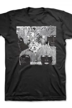 Beatles Revolver Lp Artwork Blk Unisex Ss Tee S Secure Checkout