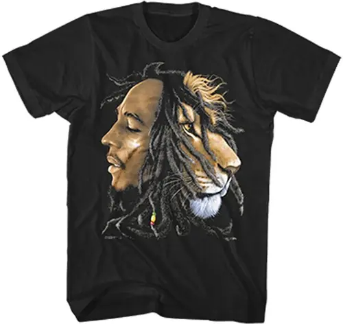 Trusted Brand Bob Marley Round Photo Tshirt Med Blk Zrbm0672a2