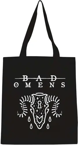Rocksax Bad Omens Ramskull Tote Bag Black Fan Favorite