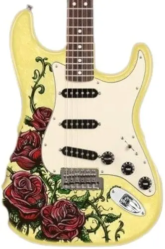 Mega Sale Axe Hvn Dl-572 D Lozeau Dotd Fender Strat Rose Tat