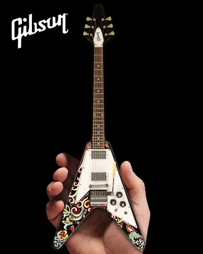 Deal Jimi Hendrix Gibson Psych Flying V Mini Guitar