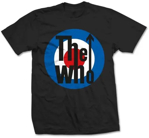 The Who Classic Target Black Unisex Short Sleeve T-shirt Med Limited Time