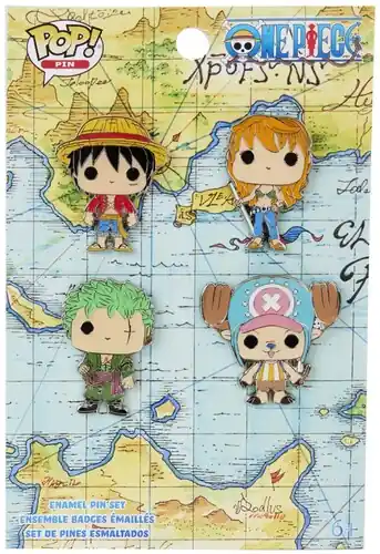 Hot Picks Funko Pins Anime One Piece 4piece Enamel Set (Pin)