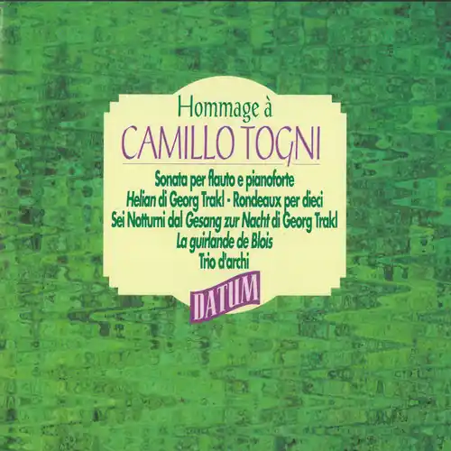 Hassle-Free Returns Hommage a Camillo Togni