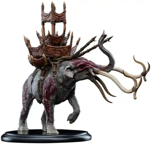 Professional Grade Lotr - Mumak In Battle Miniature Statue