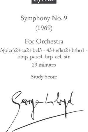 Today Only Symphony No. 9 - Study Score