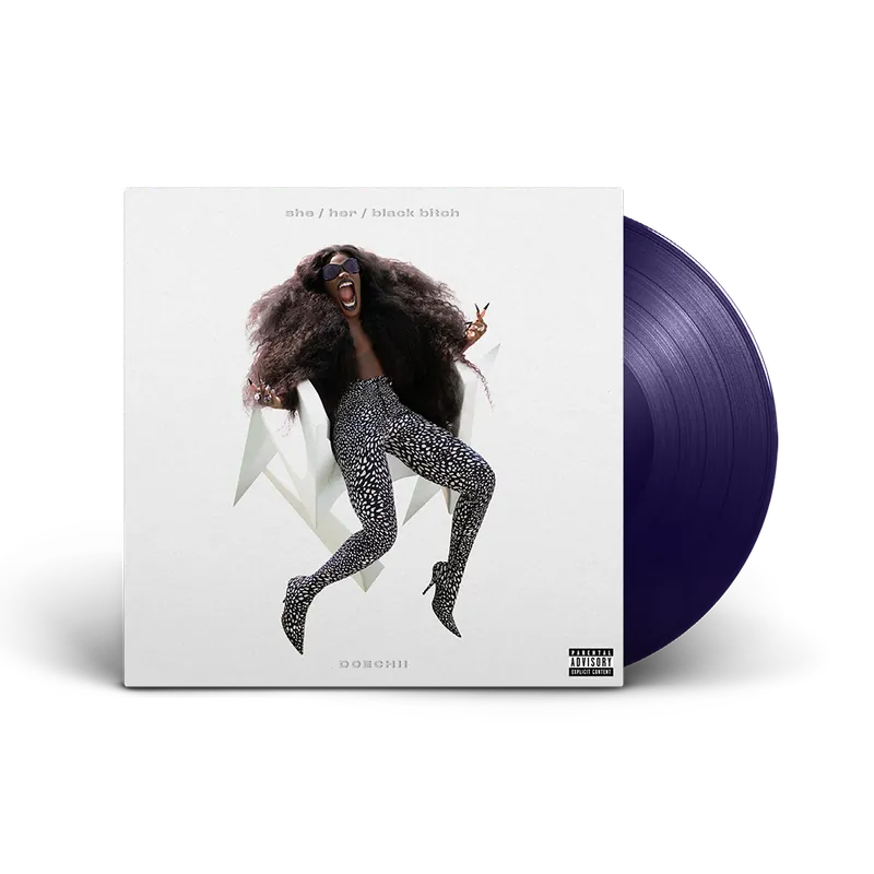Doechii - she / her / black bitch Midnight Indigo 12" Vinyl Top Pick