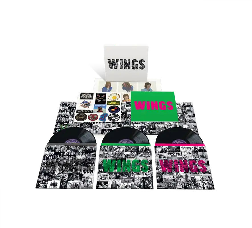 WINGS (Deluxe 3LP, 180g, Black, Die Cut, Slip-Sleeve, 32pg Book, PremiumPackage, Poster) - Limited Edition Free Shipping