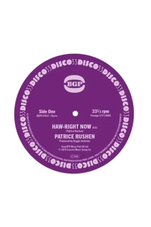 Patrice Rushen - Haw-Right Now / Kickin' Back (Single) No Minimum Order