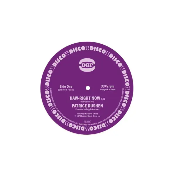 Patrice Rushen - Haw-Right Now / Kickin' Back (Single) No Minimum Order